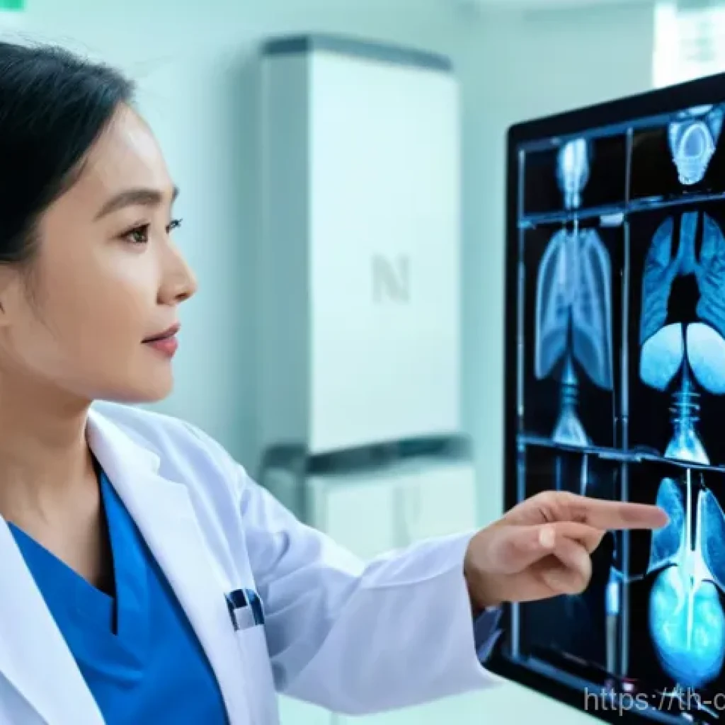 AI 의료진단의 정보 전달 방식과 효과성 - **Prompt:** A diverse team of medical professionals, including Thai doctors and nurses, in a brightl...