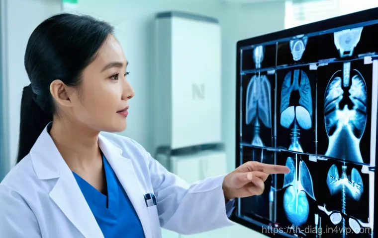 AI 의료진단의 정보 전달 방식과 효과성 - **Prompt:** A diverse team of medical professionals, including Thai doctors and nurses, in a brightl...